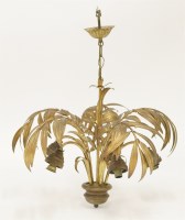 Lot 496 - A five-branch hanging light