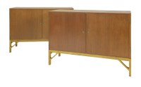 Lot 772 - A pair of Danish teak cabinets