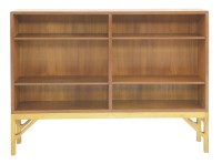 Lot 779 - A teak open 'China' bookcase