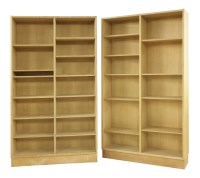 Lot 789 - A pair of Danish oak bookshelves