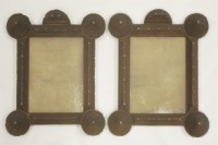 Lot 6 - A pair of chip carved mirror frames