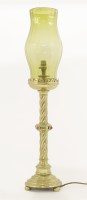 Lot 56 - A Gothic Revival brass table lamp