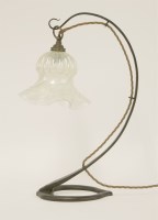 Lot 79 - An Arts & Crafts wrought iron table lamp