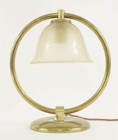 Lot 565 - An Italian brass table lamp