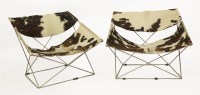 Lot 763 - A pair of 'Butterfly F675' chairs