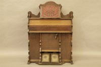Lot 496 - An oak Hillier chapel pedal organ