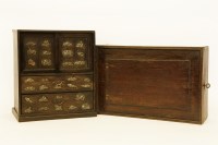 Lot 403 - An antique oak document box
