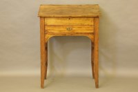Lot 462 - An early 20th century pine and fruitwood clerks desk