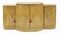 Lot 508 - An Art Deco burr maple sideboard
