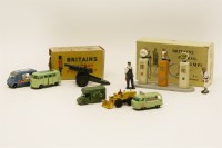 Lot 95 - A boxed Britains petrol pumps No.101v