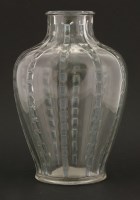 Lot 161 - A Lalique 'Band de Roses' clear glass vase