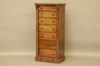 Lot 566 - A Victorian mahogany Wellington chest