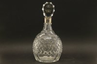 Lot 273 - A large cut glass decanter