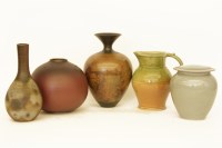 Lot 255 - Five Studio pottery items