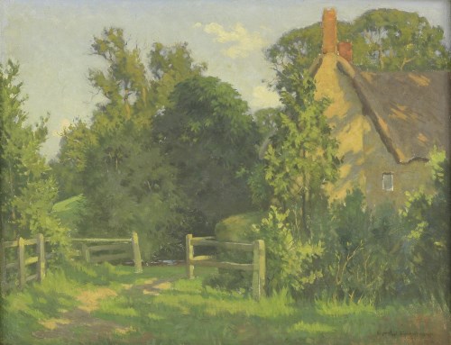 Lot 438 - Cyril Frost (1880-1971)
A FARMHOUSE IN SUNLIGHT
Signed and dated 1945 l.r.