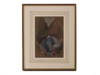 Lot 451A - Donald Watson
TREE DWELLING BIRD
Watercolour
32 x22cm