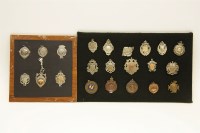 Lot 98 - Two framed cases containing 22 medals
