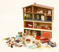 Lot 419 - A Lundby of Sweden three section dolls house