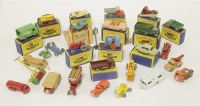 Lot 106A - A quantity of Matchbox series vehicles and a Charbens miniature