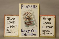 Lot 429 - A Player's Navy Cut enamel advertising sign