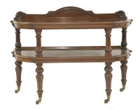 Lot 618 - A Victorian two-tier mahogany buffet