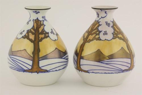 Lot 271 - A pair of Burleighware pottery vases