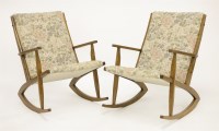 Lot 316 - A pair of 'Boomerang' rocking chairs