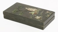 Lot 191 - A lacquered box and cover