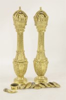 Lot 636 - A pair of modern gilt bronze ornaments