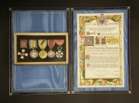 Lot 97 - A World War One medal group of four
