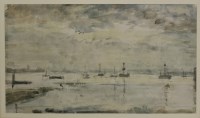 Lot 351 - Philip Wilson Steer (1860-1942)
SHIPPING IN AN ESTUARY
Watercolour
16 x 27.5cm