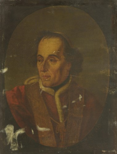 Lot 389 - After Jean Baptiste Joseph Wicar
PORTRAIT OF POPE PIUS VII
Inscribed 'Pius VII Pont Max'