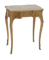 Lot 543 - A French marquetry and gilt bronze mounted table