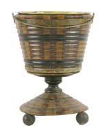 Lot 548 - A Dutch turned wood bucket