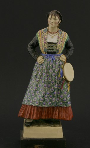 Lot 82 - A pottery figure