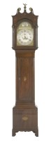 Lot 474 - A mahogany longcase clock