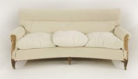 Lot 616 - An Howard & Son concave settee