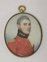 Lot 299 - Frederick Buck (1771-1840)
PORTRAIT OF AN OFFICER IN A SCARLET UNIFORM