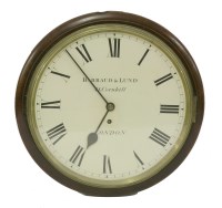 Lot 480 - A mahogany dial clock