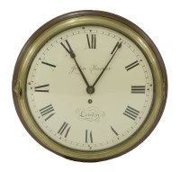 Lot 481 - A mahogany dial clock