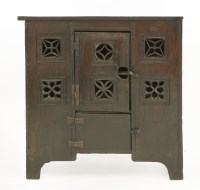 Lot 500 - An oak aumbry or dole cupboard