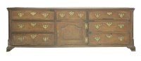 Lot 531 - An oak dresser base