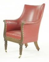 Lot 571 - A Regency mahogany library armchair