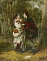 Lot 413 - Henry Nelson O'Neil (1817-1880)
ROSALIND AND CELIA - AS YOU LIKE IT