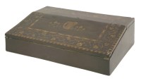 Lot 553 - A Killarney marquetry writing slope