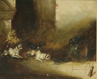 Lot 410 - Frank Cassell (19th century)
TERRIERS IN A BARN
A pair