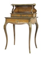 Lot 560 - A kingwood Louis XV design bonheur-du-jour