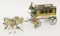 Lot 83 - A rare German tin toy omnibus