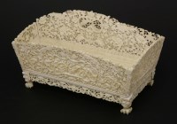 Lot 114 - A Chinese Canton ivory desk stand