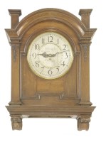 Lot 486 - An oak 'Town Hall' clock